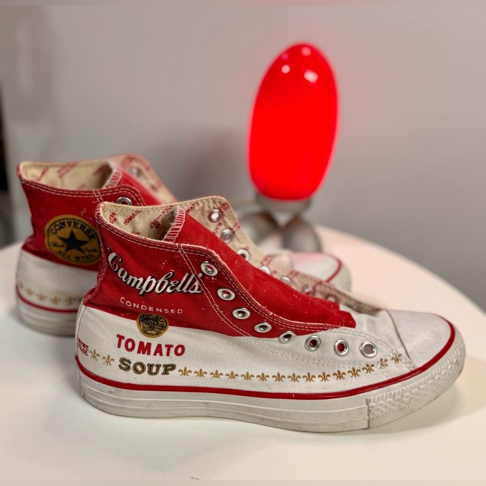 Unique and creative, the Converse X Andy Warhol Colaboration. Worn3x Mens 7 US❤️ - Picture 13 of 16